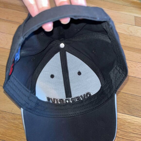 "Overdrive" Black Dad Cap With Flames *Brand NEW* - Picture 5 of 7